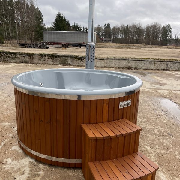 fibreglass hot tube without cover