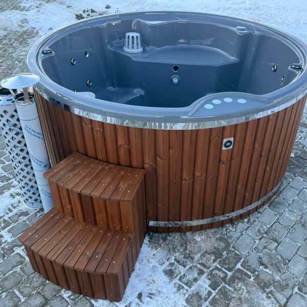 Akrila kubls ar integrētu krāsniņu