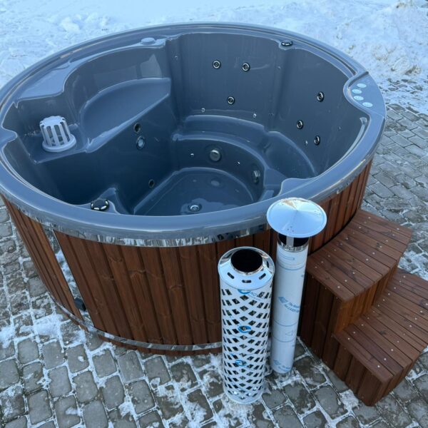 Akrila kubls ar integrētu krāsniņu