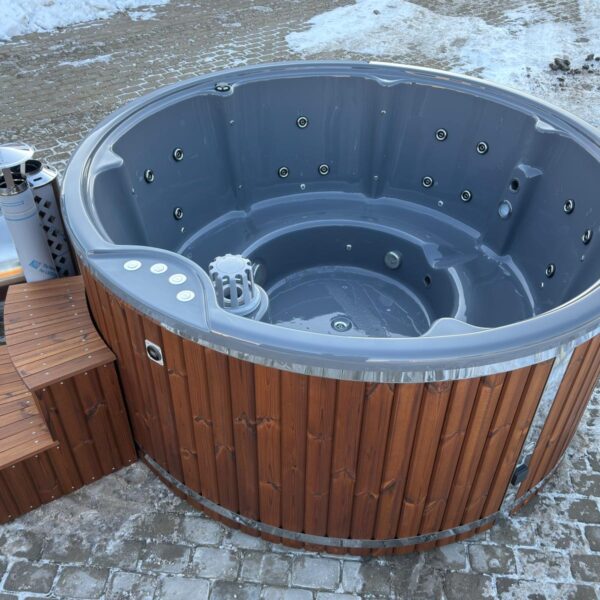 Pelēks akrila kubla baseins 