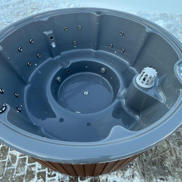 Pelēks akrila kubla baseins 