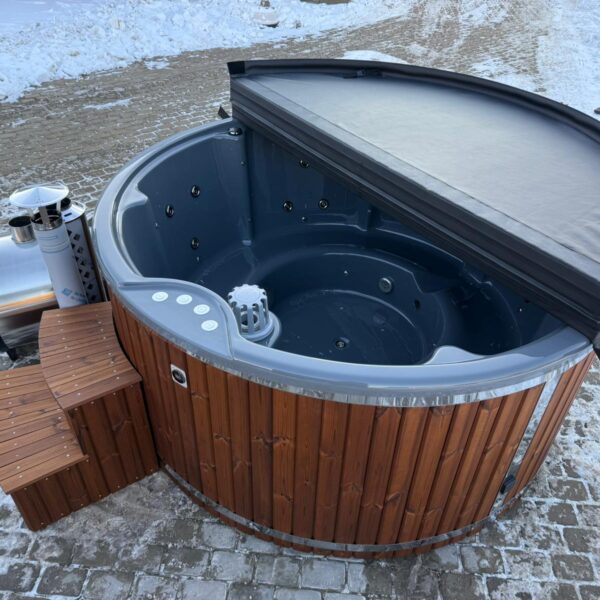 Pelēks akrila kubla baseins 