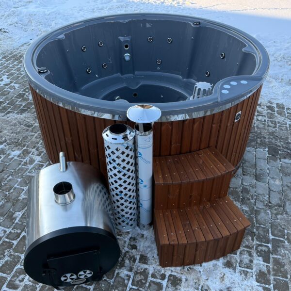 Pelēks akrila kubla baseins 