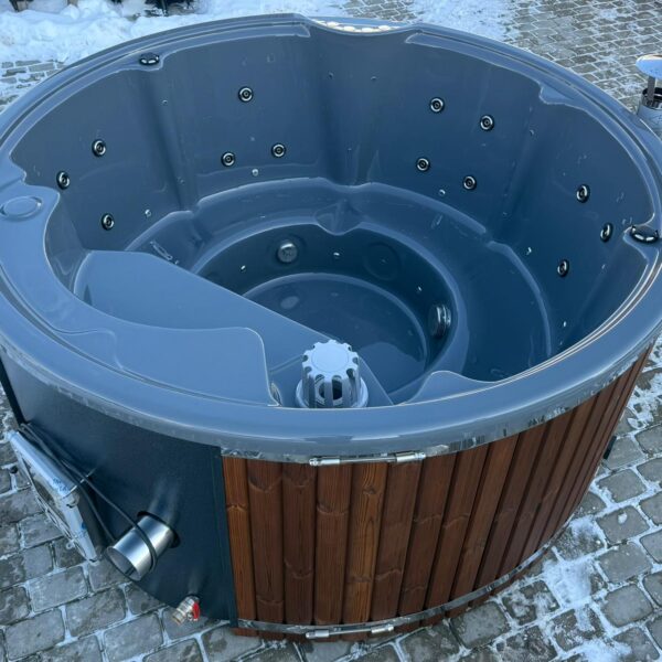 Akrila kubls ar integrētu krāsniņu